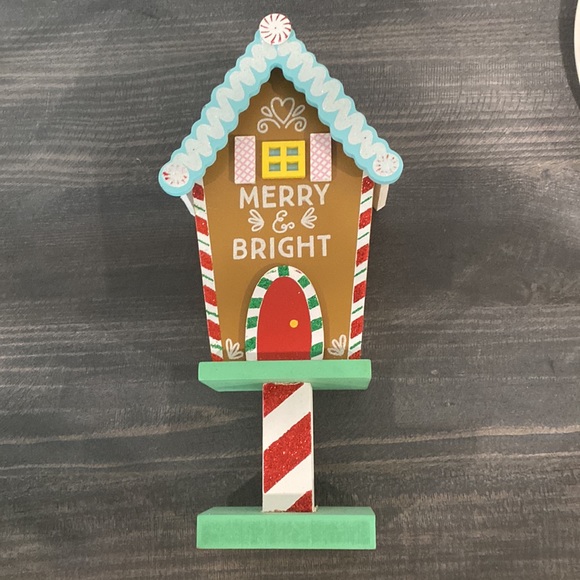 Merry & Bright Christmas House Tabletop Decor - Picture 3 of 3